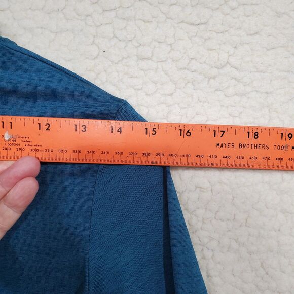 bcg Women's Blue Lightweight Performance Hoodie-Size Med-Pullover w/ Thumb Holes - Picture 5 of 7